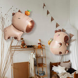 Maxbell 10x Animal Balloons Capybara Balloons for Birthday Party Children Boys Girls