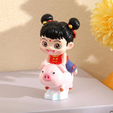 Maxbell Cute Nezha Action Figures Action Anime Model for Kids Adults Boys Girls Gift A