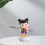 Maxbell Cute Nezha Action Figures Action Anime Model for Kids Adults Boys Girls Gift B