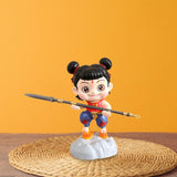 Maxbell Cute Nezha Action Figures Action Anime Model for Kids Adults Boys Girls Gift B
