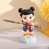 Maxbell Cute Nezha Action Figures Action Anime Model for Kids Adults Boys Girls Gift B