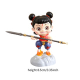 Maxbell Cute Nezha Action Figures Action Anime Model for Kids Adults Boys Girls Gift B