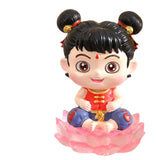 Maxbell Cute Nezha Action Figures Action Anime Model for Kids Adults Boys Girls Gift C