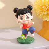 Maxbell Cute Nezha Action Figures Action Anime Model for Kids Adults Boys Girls Gift D