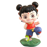 Maxbell Cute Nezha Action Figures Action Anime Model for Kids Adults Boys Girls Gift D