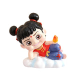 Maxbell Cute Nezha Action Figures Action Anime Model for Kids Adults Boys Girls Gift E