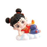 Maxbell Cute Nezha Action Figures Action Anime Model for Kids Adults Boys Girls Gift E