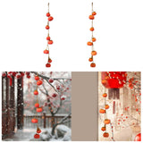 Maxbell Simulation Persimmon Pendant Fake Persimmon Adornment for Dining Room Office Yellow