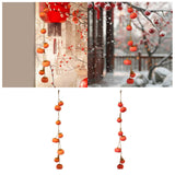 Maxbell Simulation Persimmon Pendant Fake Persimmon Adornment for Dining Room Office Yellow