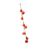 Maxbell Simulation Persimmon Pendant Fake Persimmon Adornment for Dining Room Office Red