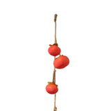 Maxbell Simulation Persimmon Pendant Fake Persimmon Adornment for Dining Room Office Red