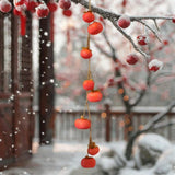 Maxbell Simulation Persimmon Pendant Fake Persimmon Adornment for Dining Room Office Red