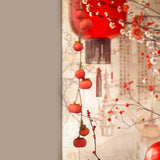 Maxbell Simulation Persimmon Pendant Fake Persimmon Adornment for Dining Room Office Red
