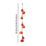 Maxbell Simulation Persimmon Pendant Fake Persimmon Adornment for Dining Room Office Red
