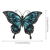 Maxbell 2D Metal Butterfly Wall Decor Vivid Sculpture for Holidays Dining Room Porch