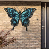 Maxbell 2D Metal Butterfly Wall Decor Vivid Sculpture for Holidays Dining Room Porch