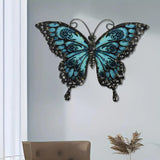 Maxbell 2D Metal Butterfly Wall Decor Vivid Sculpture for Holidays Dining Room Porch