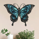 Maxbell 2D Metal Butterfly Wall Decor Vivid Sculpture for Holidays Dining Room Porch