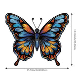 Maxbell Butterfly Wall Decor Gift for Family Friends Farmhouse Office Wall Sculpture Blue Yellow