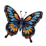 Maxbell Butterfly Wall Decor Gift for Family Friends Farmhouse Office Wall Sculpture Blue Yellow
