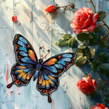 Maxbell Butterfly Wall Decor Gift for Family Friends Farmhouse Office Wall Sculpture Blue Yellow