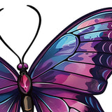Maxbell Butterfly Wall Decor Gift for Family Friends Farmhouse Office Wall Sculpture Purple