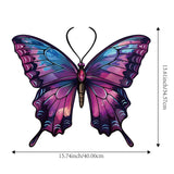Maxbell Butterfly Wall Decor Gift for Family Friends Farmhouse Office Wall Sculpture Purple