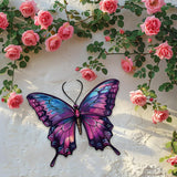 Maxbell Butterfly Wall Decor Gift for Family Friends Farmhouse Office Wall Sculpture Purple