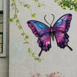 Maxbell Butterfly Wall Decor Gift for Family Friends Farmhouse Office Wall Sculpture Purple