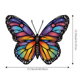 Maxbell Butterfly Wall Decor Gift for Family Friends Farmhouse Office Wall Sculpture Blue Yellow Purple