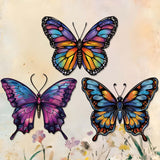 Maxbell Butterfly Wall Decor Gift for Family Friends Farmhouse Office Wall Sculpture Blue Yellow Purple