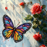 Maxbell Butterfly Wall Decor Gift for Family Friends Farmhouse Office Wall Sculpture Blue Yellow Purple