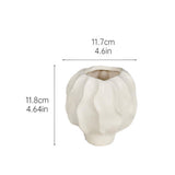 Maxbell Flower Vase Photo Prop Ornament Flower Pot for Entryway Anniversary Tabletop 11.7x11.8cm
