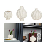 Maxbell Flower Vase Photo Prop Ornament Flower Pot for Entryway Anniversary Tabletop 11.7x11.8cm