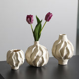 Maxbell Flower Vase Photo Prop Ornament Flower Pot for Entryway Anniversary Tabletop 11.7x11.8cm