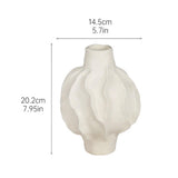 Maxbell Flower Vase Photo Prop Ornament Flower Pot for Entryway Anniversary Tabletop 14.5x20.2cm