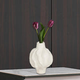 Maxbell Flower Vase Photo Prop Ornament Flower Pot for Entryway Anniversary Tabletop 14.5x20.2cm