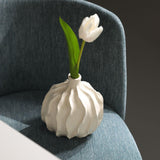 Maxbell Flower Vase Photo Prop Ornament Flower Pot for Entryway Anniversary Tabletop 15.5x16cm