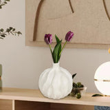 Maxbell Flower Vase Photo Prop Ornament Flower Pot for Entryway Anniversary Tabletop 15.5x16cm