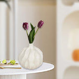 Maxbell Flower Vase Photo Prop Ornament Flower Pot for Entryway Anniversary Tabletop 15.5x16cm