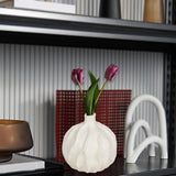 Maxbell Flower Vase Photo Prop Ornament Flower Pot for Entryway Anniversary Tabletop 15.5x16cm