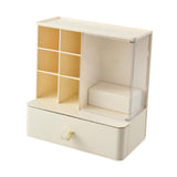 Maxbell Desk Organzier with Drawer Home Sticky Note Tray Stationary Makeup Organizer beige