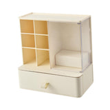 Maxbell Desk Organzier with Drawer Home Sticky Note Tray Stationary Makeup Organizer beige