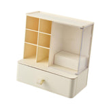 Maxbell Desk Organzier with Drawer Home Sticky Note Tray Stationary Makeup Organizer beige