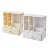 Maxbell Desk Organzier with Drawer Home Sticky Note Tray Stationary Makeup Organizer beige