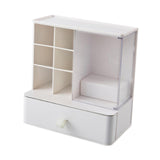 Maxbell Desk Organzier with Drawer Home Sticky Note Tray Stationary Makeup Organizer white