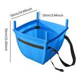 Maxbell Back Basket Heavy Duty Orchard Picking Basket for Shopping Gardening Camping Blue