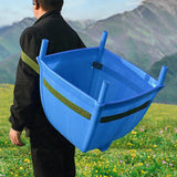 Maxbell Back Basket Heavy Duty Orchard Picking Basket for Shopping Gardening Camping Blue