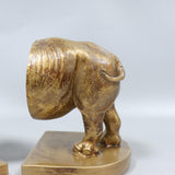 Maxbell 2x Decorative Bookends Accessories Statues for Office Study Room Decor
