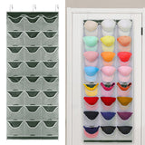 Maxbell Hat Organizer for Baseball Caps 24 Pockets with 3 Hooks Hanging Large Hanger
